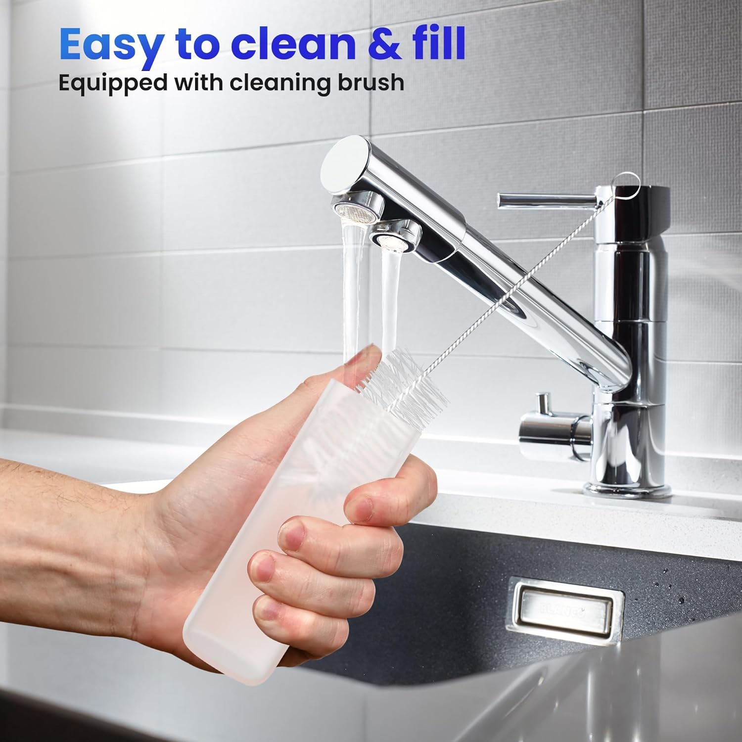 Portable Water flosser with Electric Toothbrush, 2 in 1 Teeth Cleaning Kit, Electric Toothbrush and flosser Combo, Water Flosser for Travel and Home (Black)