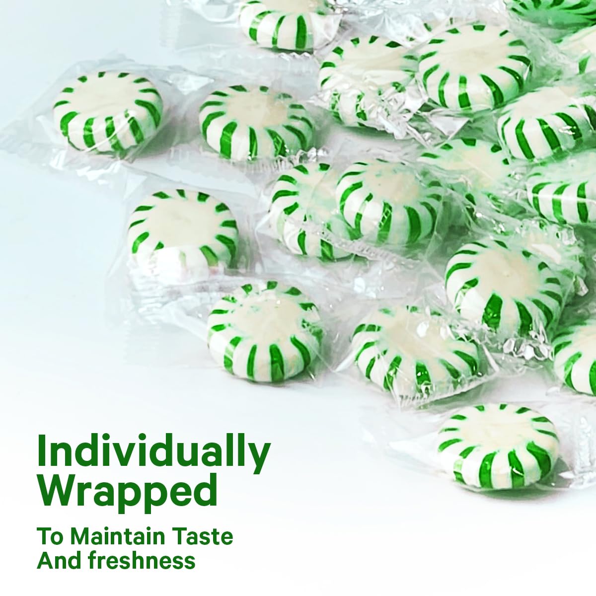 Starlight Spearmint Individually Wrapped Candy, 3 Pound Bulk Pack, Sweets for On the Go Refreshment, Starlight Mints Bulk Candy.