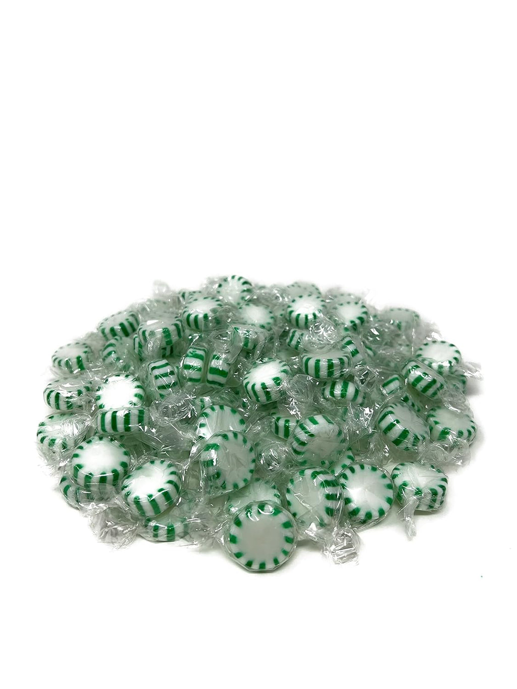 Holiday Spearmint Starlights Hard Candy Mints - 1 lbs - Spearmint Flavored Old School Disks Classic Hard Candies - American Vintage Candy Snack - Individually Wrapped, 16 oz.