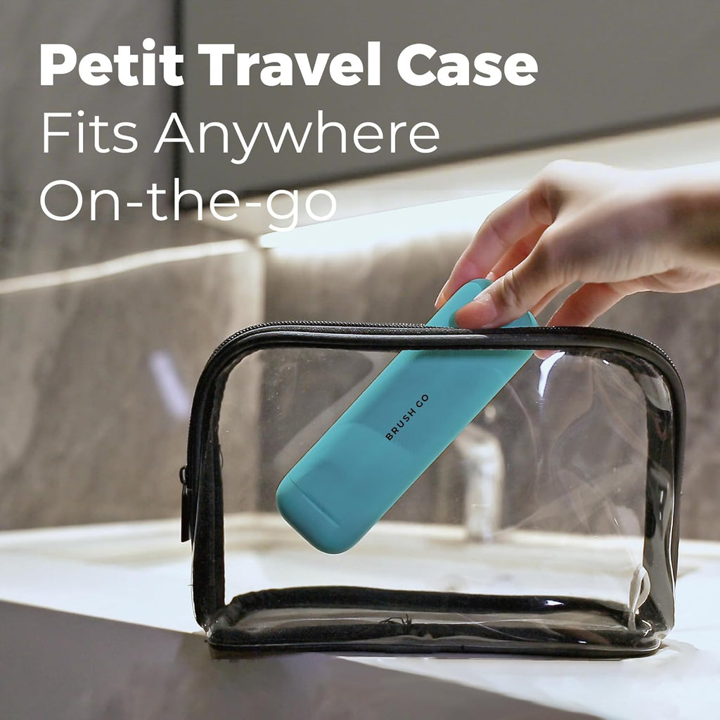 MIPOW Slim Pro i4 Electric Toothbrush Rechargeable Smart Ultra Sonic 3 Modes Magnetic Travel Case &Ceramic Dock, 60Day Long Battery Soft Bristles 2Heads IPX7 Waterproof,Color-(Blue)