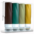 Gemice Travel Bottles for Toiletries, 3oz Tsa Approved Travel Size Containers BPA Free Leak Proof Travel Tubes Refillable Liquid Travel Accessories with Clear Toiletry Bag (4 Pack)