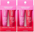 e.l.f. Squeeze Me More Lip Balm Duo, Moisturizing Balm For A Sheer Tint Of Color, Made With Hyaluronic Acid, Vegan & Cruelty-Free, Cherry & Bubblegum (Pack of 2)