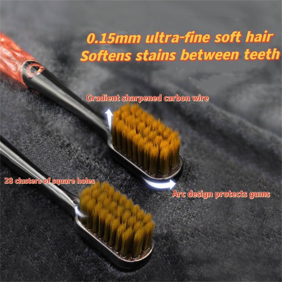 Ultra Clean Toothbrush, Bulk Toothbrush Set, Soft Bristle Toothbrush for Adults with Ergonomic Handle and Rounded Cleaning Bristle to Help Remove Surface Stains, Pack of 6