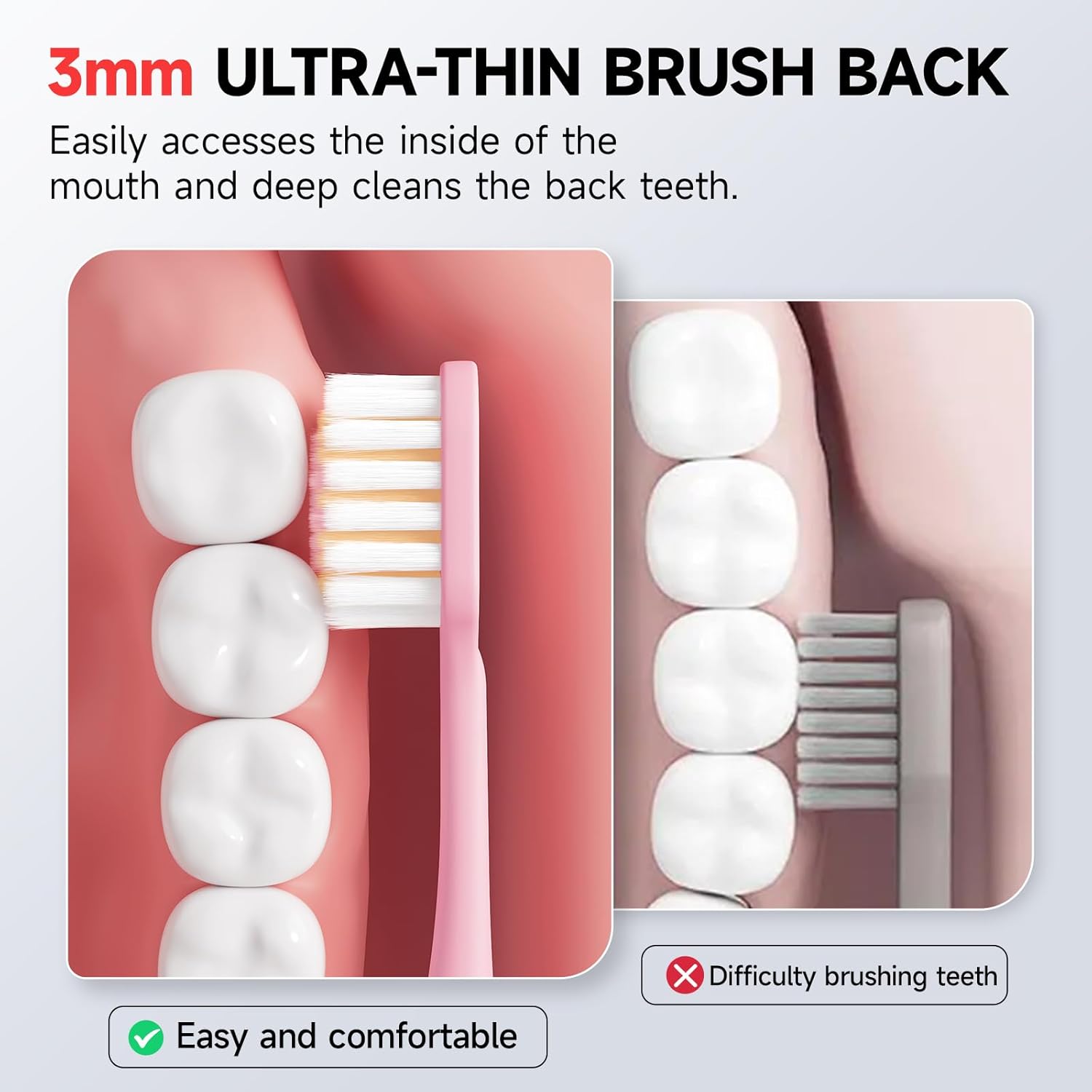 Extra Soft Toothbrushes for Adults Sensitive Gums Teeth Manual Toothbrushes Multicolor Wider Toothbrush Head Saves Brush Teeth Time 8 Pack for Family Pregnant Women Elderly