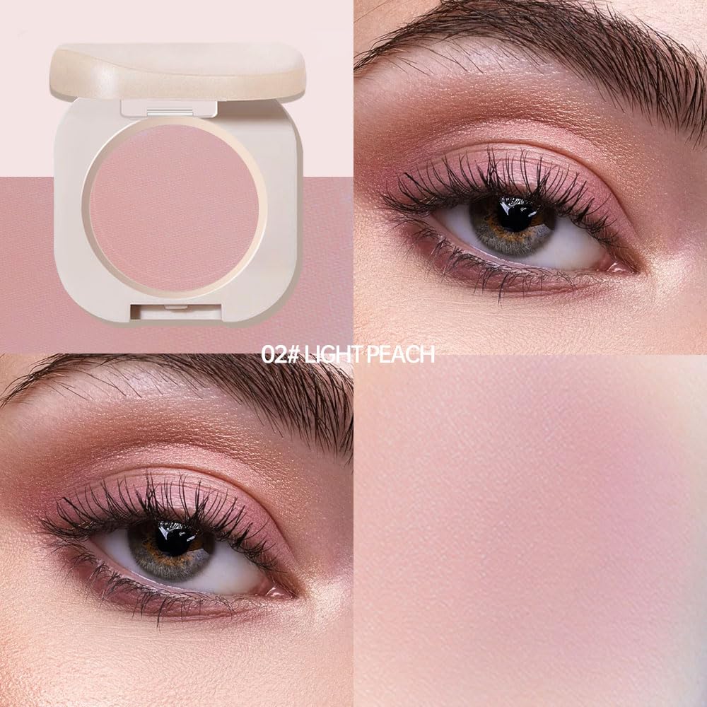 Pearlescent mini Eyeshadow Highly Pigmented Blend Matte & Shimmer EyeShadow,Cream Moisturizing Waterproof&Long Lasting Eye Makeup Natural Luminous Makeup Look (B02, 1 Count (Pack of 1))