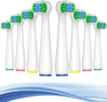Replacement Heads Compatible with Oral B for Deep Cleaning and Gum Protection, 8 Pcs Precision Refill Brush Heads Compatible with Oral B Pro 1000, Genius X, Smart 1500 Series Electric Toothbrush