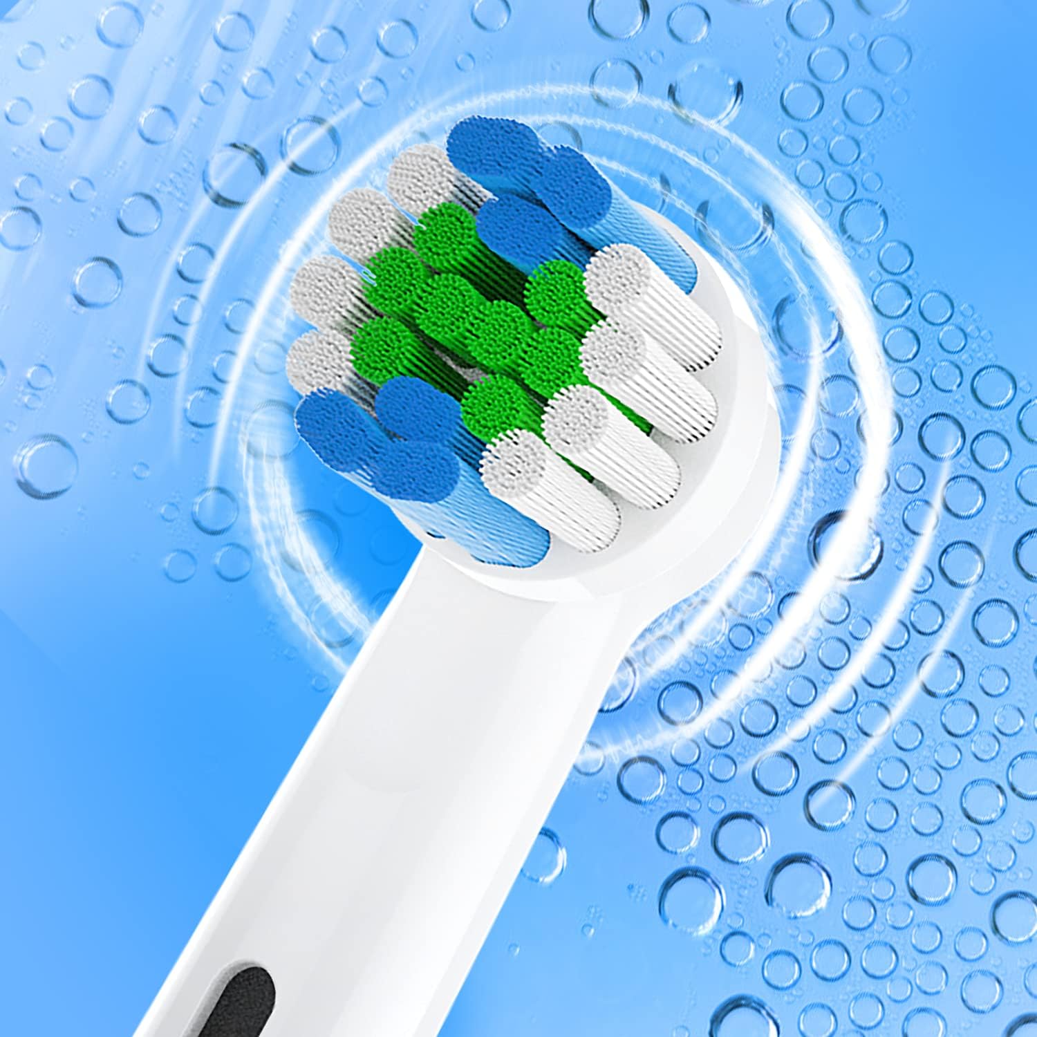 Replacement Toothbrush Heads Compatible with Oral B Electric Toothbrushes, 8 Count, Small Round Head for Pro Series, Refills for Braun Model 3756 3757 3744 3765 4729 4731