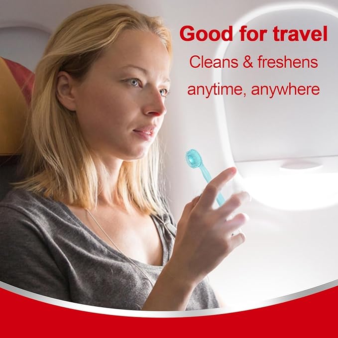 28 Packs Mini Brushes-Disposable Toothbrushes with Toothpaste + Floss + Pick + Tongue Scraper Travel Size Individually Wrapped Business Trip Work or Travel (Mix Flover)