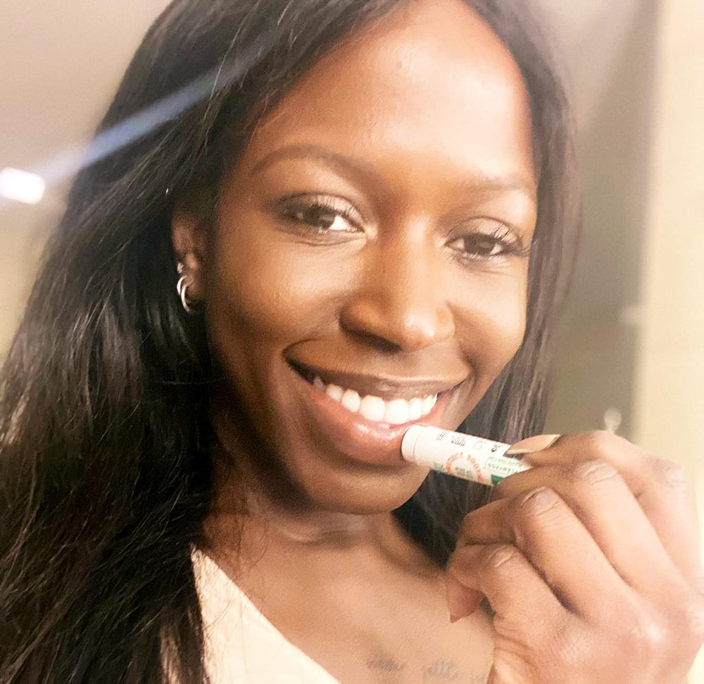 Eco Lips GOLD Organic Lip Balm with Baobab Oil - Soothe and Moisturize Dry, Cracked and Chapped Lips - 100% Plastic-Free Plant Pod Packaging (6 Tubes)