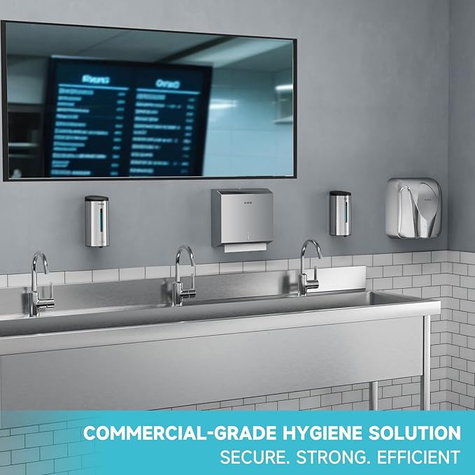 AIKE Wall Mount Automatic Foam Soap Dispenser 25 OZ Commercial Large Capacity Stainless Steel Model AK1205FA(Polished)