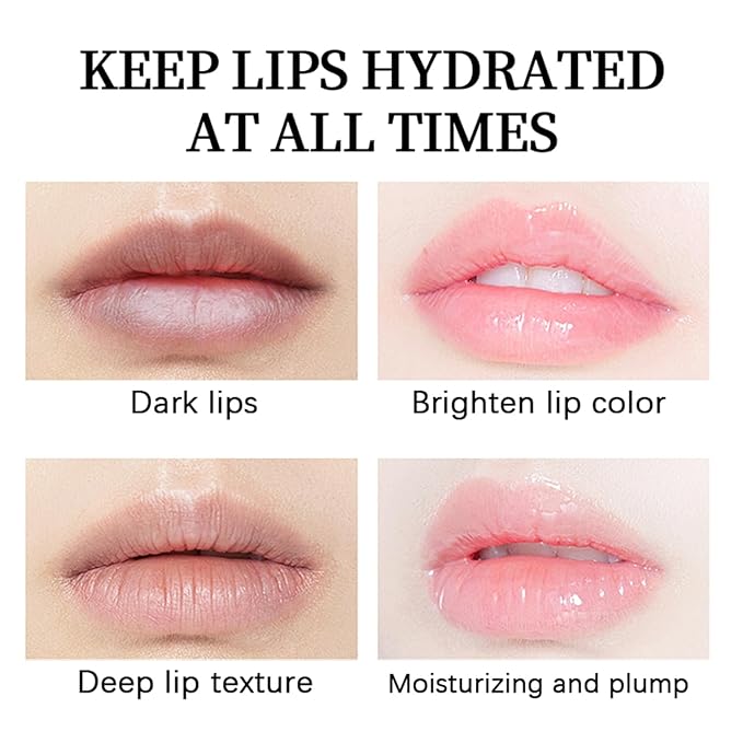 O'CHEAL Color-changing Lip Balm Waterproof Long Lasting Lip Makeup Gloss Lip Balm Long Lasting Moisturizing Lipstick (Pack of 2