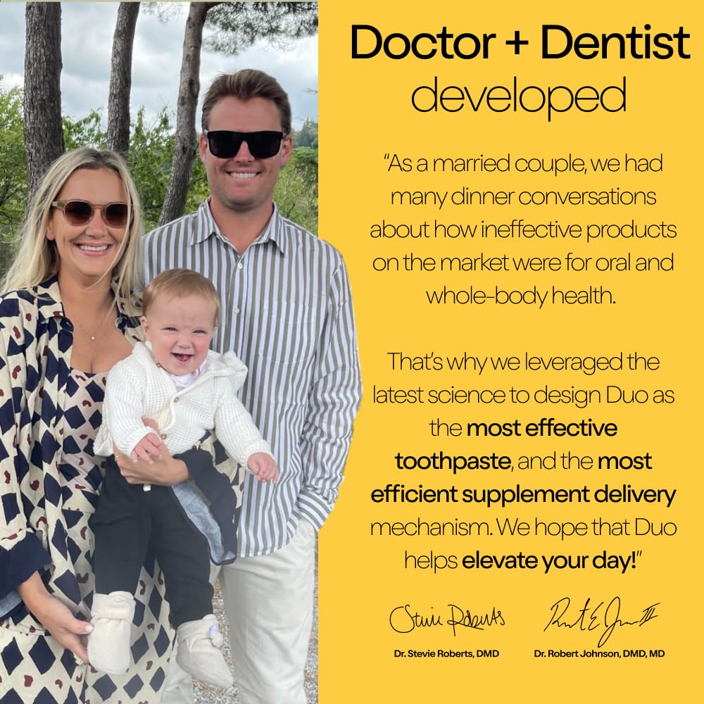 Duo Energy Toothpaste Tablets | Caffeine + B12 w/Nano-Hydroxyapatite (nHa) - Whitening, Remineralize & Reduce Sensitivity | Sustainable & Plastic Free | Cinnamon Mint Chai, 1 BTL/62 Tablet