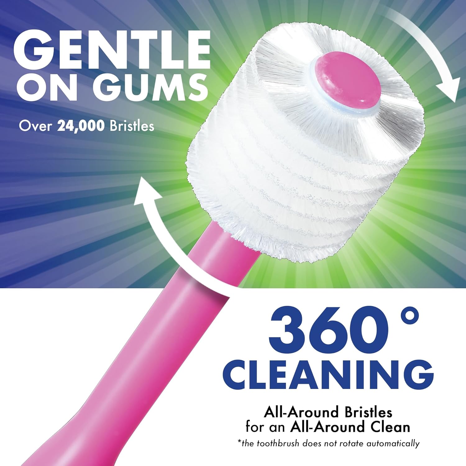 Brilliant Oral Care Baby Toothbrush with Soft Bristles and Round Head, for a Toddler Approved, Easy to Use All-Around Clean Mouth, Ages 0-2 Years, Pink, 3 Pack