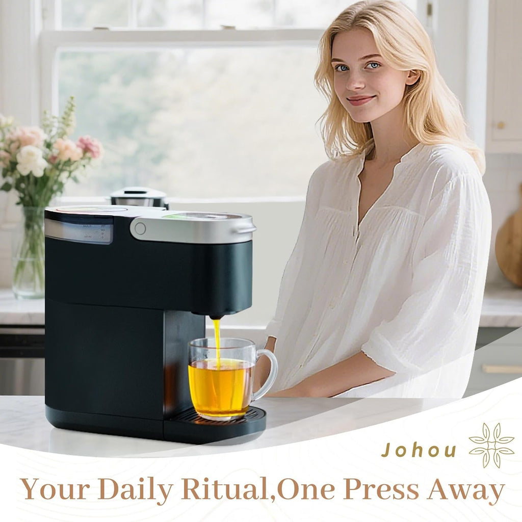 Johou Peppermint Herbal Tea Pods, Compatible with All K-Cup Brewers & Keurig 2.0, 24 pods, Caffeine Free