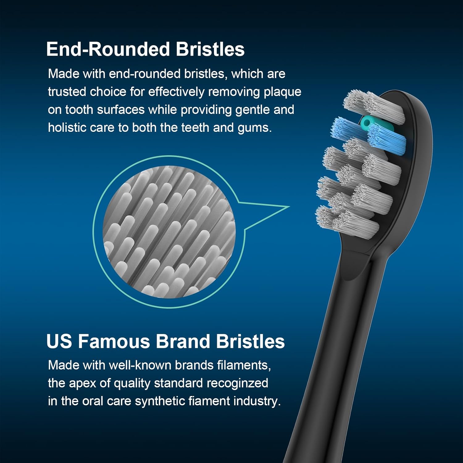 3 Pack Toothbrush Replacement Heads Compatible with WaterPik Sonic Fusion 2.0, FitMount Flossing Brush Head Fit for Water-Pic SF-01W SF-02W and 2.0 SF-03 SF-04