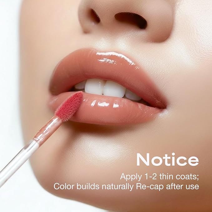 INGA Water Glow Lip Tint | Hydrating, Glossy Korean Lip Tint with Sheer Color & Glass-Like Shine | Long-Lasting, Non-Sticky Korean Lip Stain (FROST)