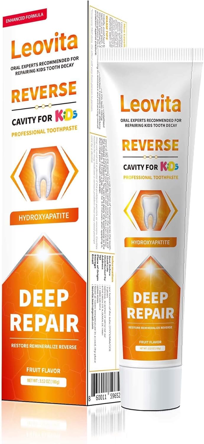 Cavity Reversing Kids Toothpaste - Hydroxyapatite Toddler Cavity Filler, Fluoride Free