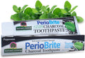 PERIOBRITE Activated Charcoal Toothpaste (Pack of 3) 4 oz. Nature's Answer Tooth Whitening, Plaque Removing, Peppermint Flavored Stain Remover | Fluoride Free