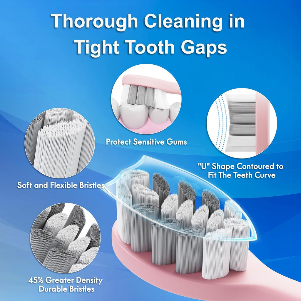 2 Pack Electic Toothbrush - Black and Pink