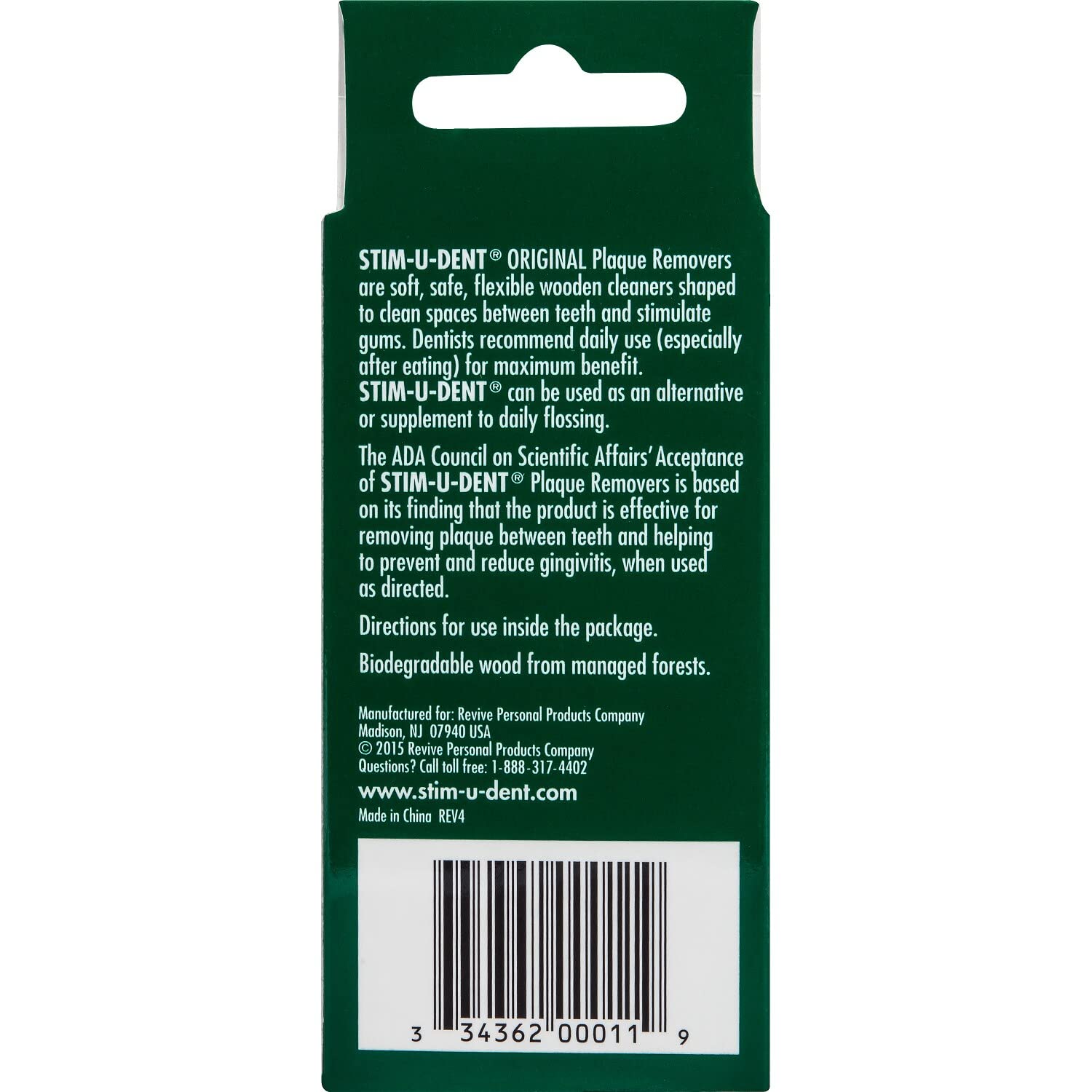 The Natural Dentist Stim-U-Dent Plaque Removers 24 Packs of 25 Picks/Pack (600 Picks) - Mint Flavor