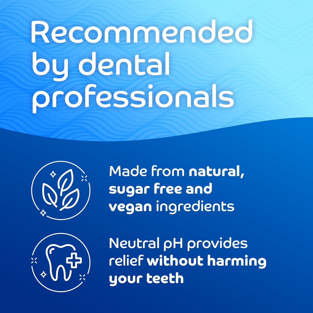 Oracoat XyliMelts for Dry Mouth Night Time or Day - Moisturizing Dry Mouth Adhering Discs, Sugar Free with Xylitol, 40 Count, Mild Mint Flavor, 8-Hour Relief