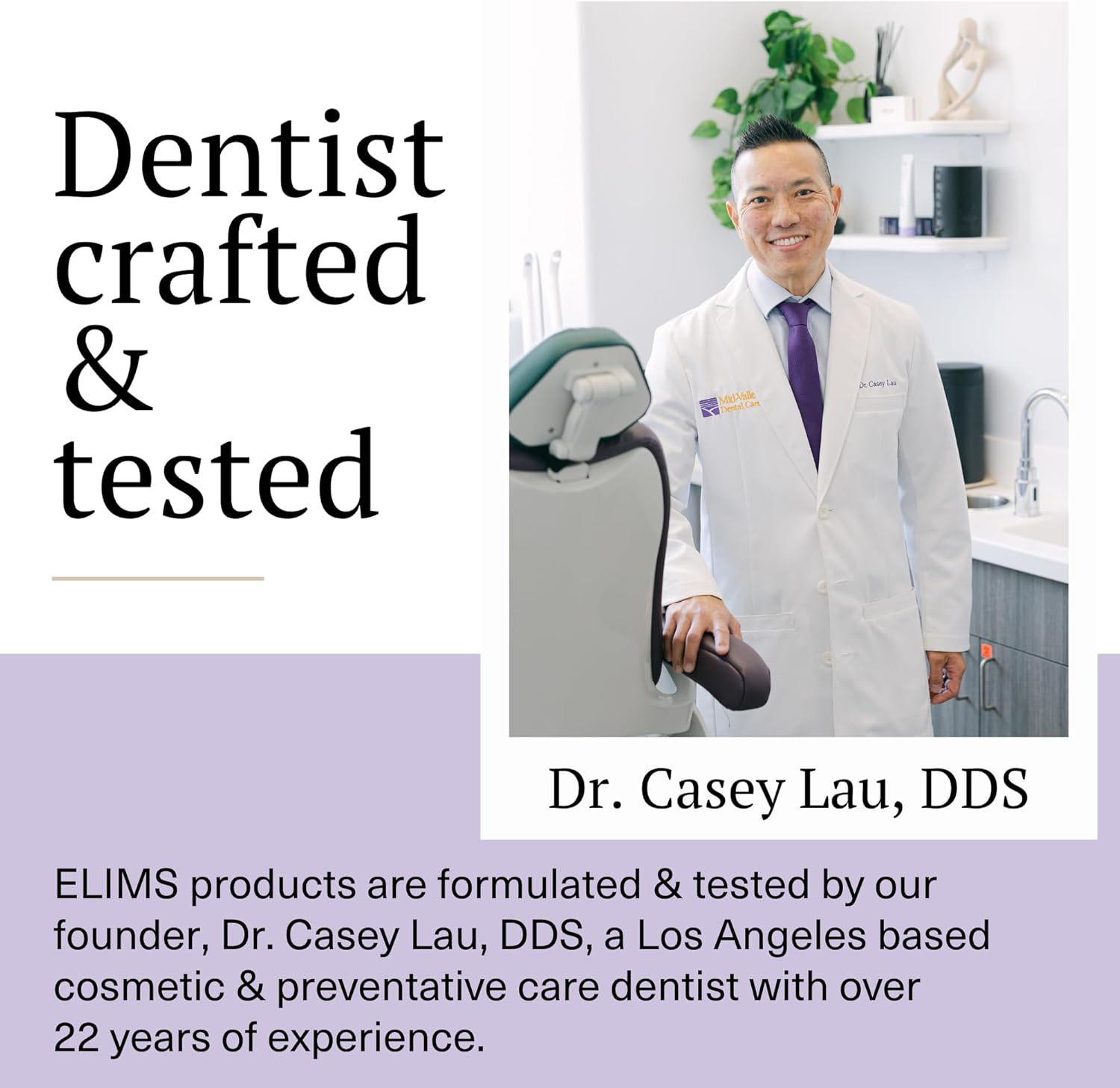 ELIMS Travel Size Nano Hydroxyapatite Toothpaste Fluoride Free - Xylitol Remineralizing Toothpaste for Whitening Sensitive Teeth - Lavender Vanilla Mint Toothpaste for Adults & Kids 1oz