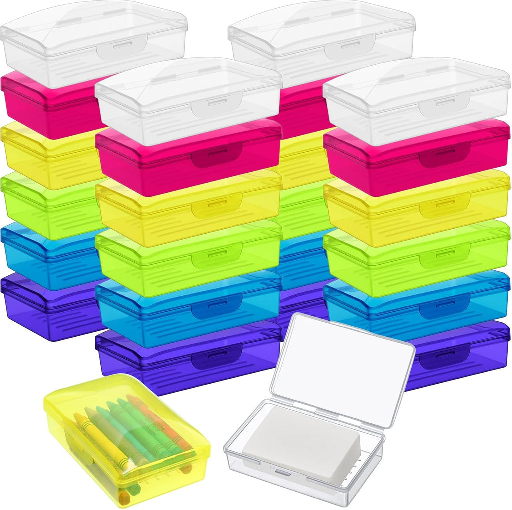 24 Pcs Travel Soap Container Portable Plastic Soap Boxes Bulk with Lid Homeless Donations Bulk Gym Shower Tour Groups Hotel Outdoor Camping (Mixing Colors)