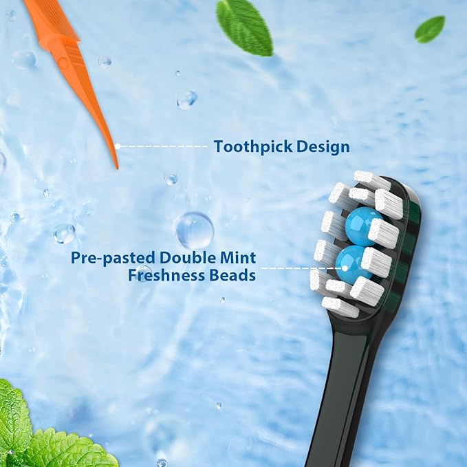 12Pack Disposable Toothbrush with Toothpaste All-in-One Oral Care Prepasted Individually Wrapped 5-in-1 Mini Toothbrush with Toothpick, Flosser, Tongue Cleaner, Perfect for Travel & On-The-Go