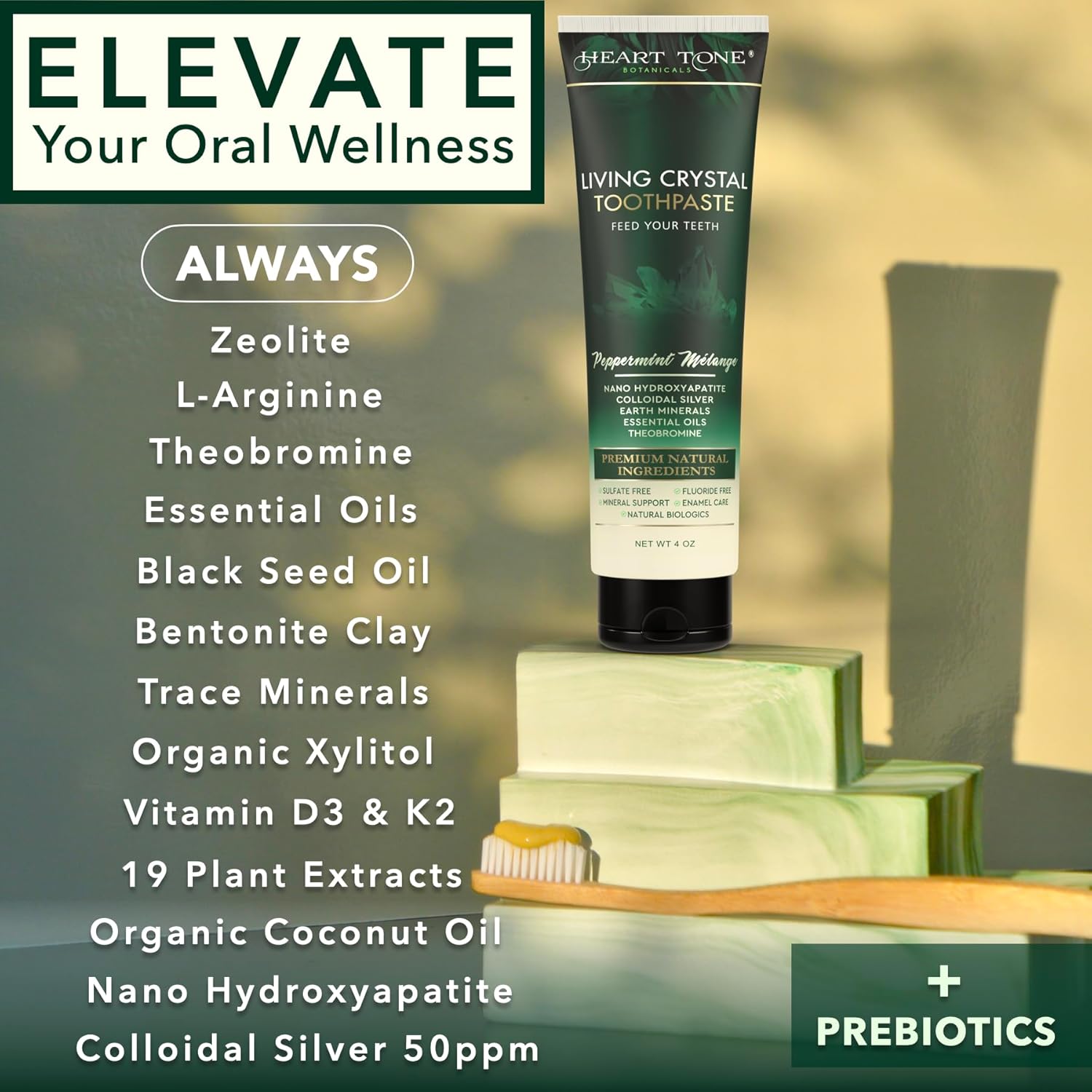 Oral Care Set | Natural Toothpaste, Oil Pull & Mouthwash | Radiant Smile | Fluoride-Free & Clean Ingredients | Mineral Complex | Natural Enamel Care | Botanical Plant Based