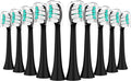 Replacement Toothbrush Heads Compatible with Philips Sonicare：10 Pack Soft Replacement Electric Brush Head Compatible with Phillips Sonicare Snap-on System Black