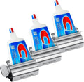 Toothpaste Squeezer Tube Roller Stainless Steel Tube Squeezer Rollers, Saves Toothpaste, Creams, Puts an end to Waste - Simple and Practical (Silver)