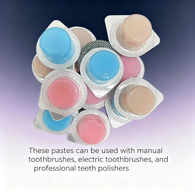 Dental Tools, Teeth Cleaning Kit and teeth polishing paste All in One for Total Tooth Care, Removing Stains and Tartar and Polish Teeth, 5 Stainless Steel tools for teeth cleaning 6 paste for polish