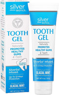 Silver Biotics Tooth Gel | SilverSol Ag₄O₄ 22 ppm Nano-Silver Infused Gel for All Natural Gum & Teeth Protection | Glacial Mint | 4 oz