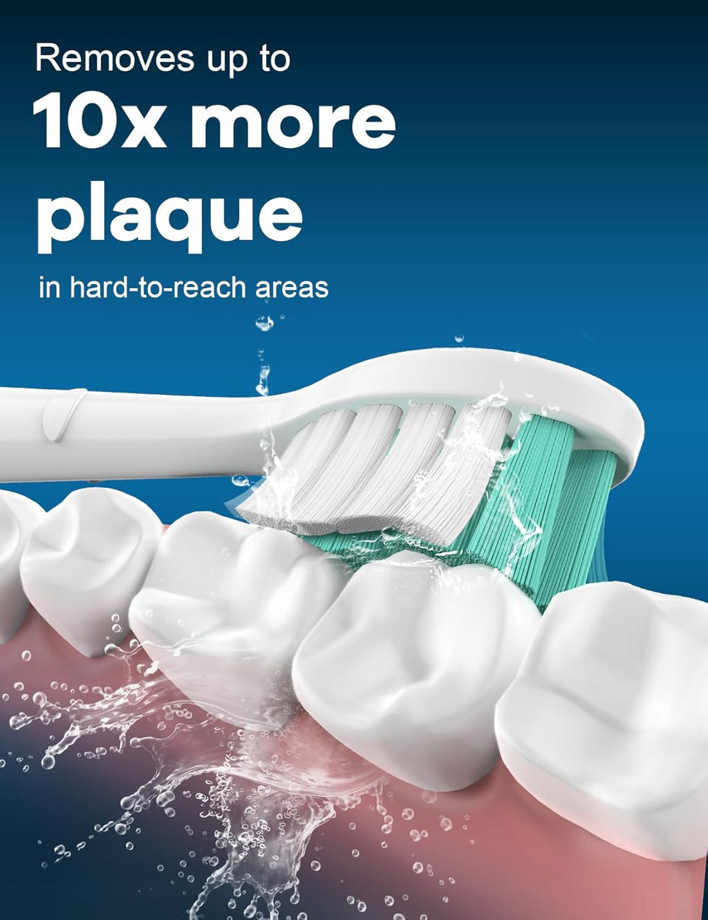 Toothbrush Replacement Heads for Philips Sonicare: Sonic Replacement Heads Compatible with Phillips Electric Toothbrush ProtectiveClean 4100 5100 5300 C2 G2 C1 W, Medium Soft - 8 Pack