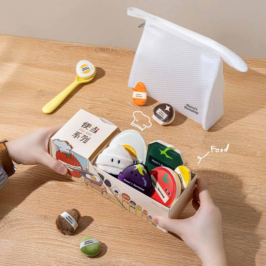 Momo's Workshop Bento Collection Makeup Sponges+Powder Puffs Set,11PCS Beauty Foundation Puffs for Creamy Finish, Halloween Makeup Sponge for Blending,Comfortable for All Skin Types & Storage Case