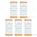 J&L Naturals Sustainable Lip Balm | Organic Ingredients, 100% Natural, Eco-Friendly | Cruelty Free, Vegan, Paraben Free, Silicone Free (Bergamot & Lavender, 5-Piece Bundle)