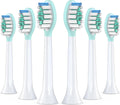 Replacement Toothbrush Heads for Philips Sonicare Electric Toothbrush, 2-in-1 Tongue Cleaner, 6 Pack, Mint Green,Suitable for Philips Sonicare Heads, C2, C1, C3, W1, W2, W3, G1, G2, G3