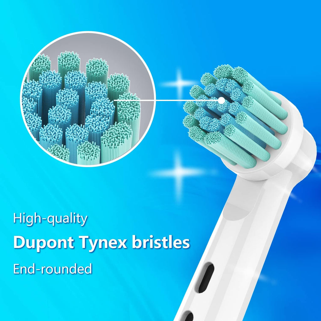 Replacement Toothbrush Heads Fit for Oral B Electric Toothbrushes, 8pcs, Extra Soft Bristles for Sensitive Gums Care, Round Head for Pro Timer