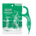 GUM Professional Clean Floss Picks - Extra Strong Shred-Resistant Floss, Easy Grip Handle - Dental Flossers for Adults - Fresh Mint Flavor, 150 Count