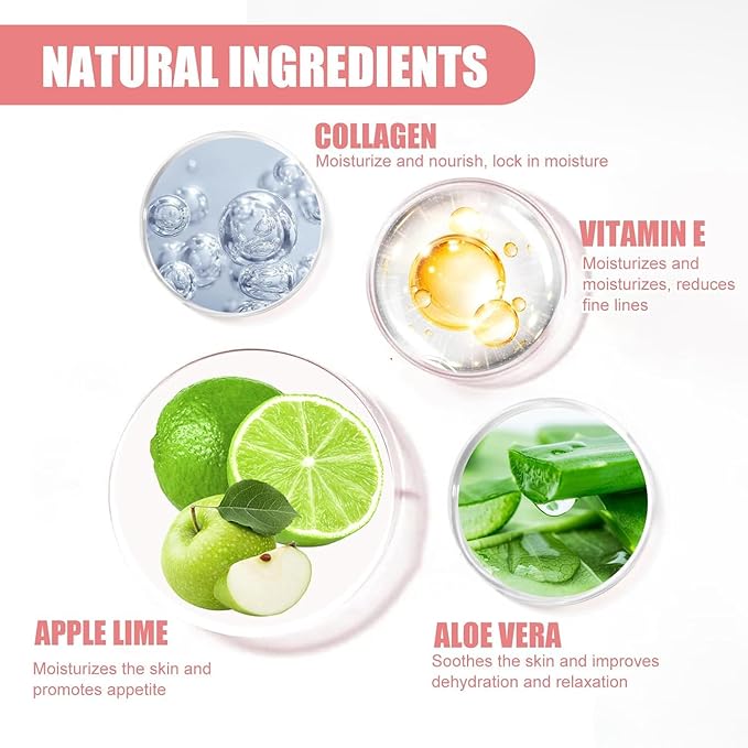 4 PCS Bee Lip Balm Lip Mask Honey Pot,Strawberry&Honey&Watermelon&Apple Lime Lip Sleeping Mask,Hydrating Prevention Dry Lip Care,Moisturizing Lip Mask Overnight Reduces Lip Lines