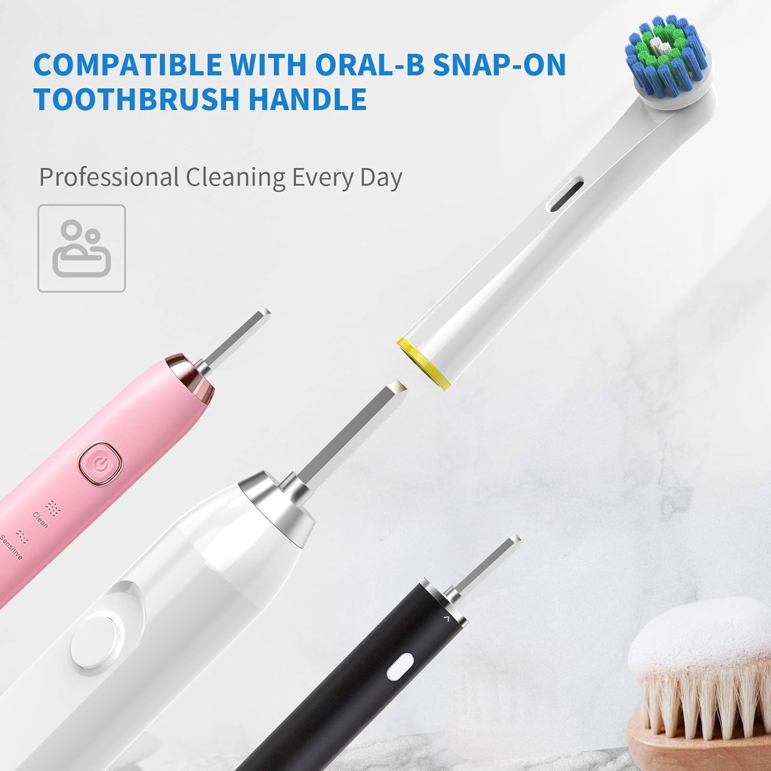 Best Replacement Toothbrush Heads for Oral-B,Compatible with Oral-B Braun Electric Toothbrush, 8 Count