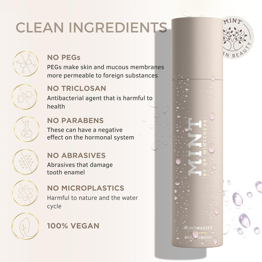 Mint Bright Smile Essential Set – Whitening Polishing Paste & Mouthwash – MPT1 Ultra Polish Technology with Perlite – Hydrogen Peroxide for Radiant Teeth – Vegan, Alcohol-Free, Microplastic-Free