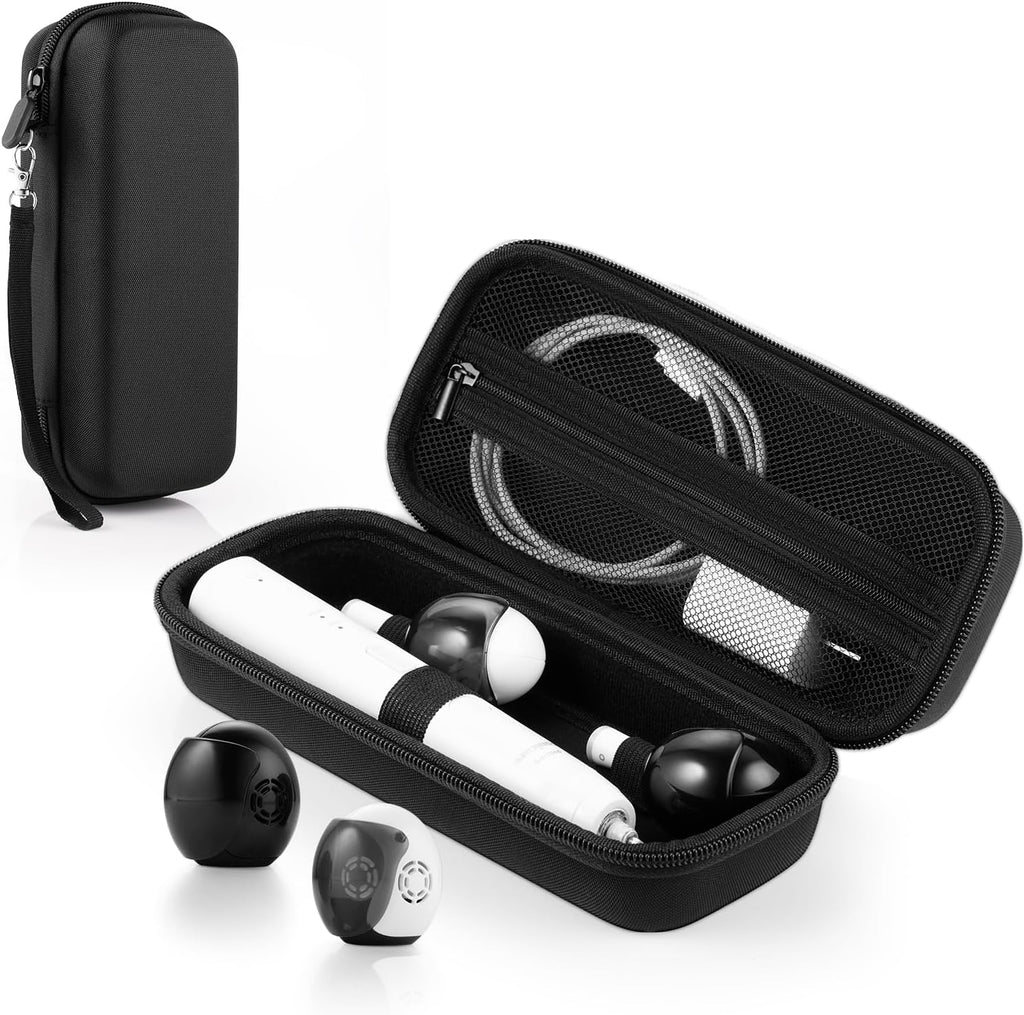 Toothbrush Travel Case Compatible with Oral-B/Oral-B Pro 1000/Philips Sonicare 4100 Electric Toothbrush, with Mesh Pocket for Accessories & 2pcs Toothbrush Head Covers for Protection