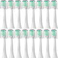 Replacement Toothbrush Heads Compatible with Philips Sonicare：16 Pack Soft Replacement Electric Brush Head for 4100 5100 6100 HX9023/65 W Optimal Control Snap-on System (White)