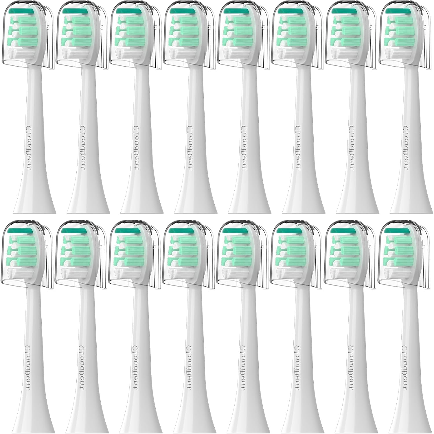 Replacement Toothbrush Heads Compatible with Philips Sonicare：16 Pack Soft Replacement Electric Brush Head for 4100 5100 6100 HX9023/65 W Optimal Control Snap-on System (White)