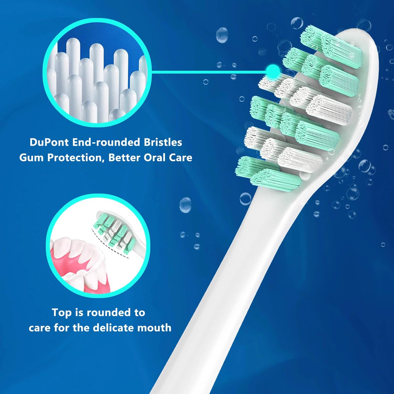Replacement Toothbrush Heads for Philips Sonicare C2 Replacement Heads 10 Pack Vivena