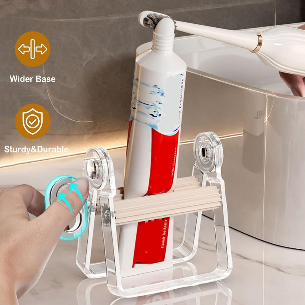 2-Pack Plastic Tube Squeezer Roller – Durable Tube Wringer for Paint, Toothpaste, Hair Color – Perfect for Artists, Salons & DIY (White – 2 Pieces)