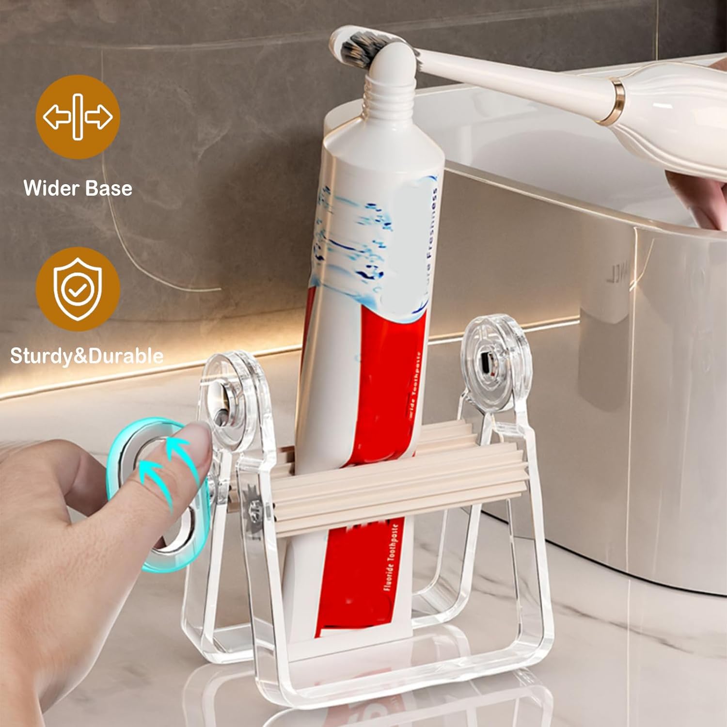 2-Pack Plastic Tube Squeezer Roller – Durable Tube Wringer for Paint, Toothpaste, Hair Color – Perfect for Artists, Salons & DIY (White – 2 Pieces)