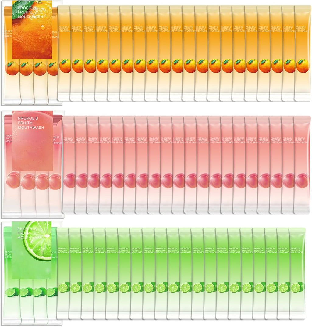 Travel Size Mouthwash,Mini Mouthwash Travel Size Bulk Portable Mouth Wash Set,Individual Small Travel Mouth Wash Packets for Fresh Breath(Pack of 60) A5