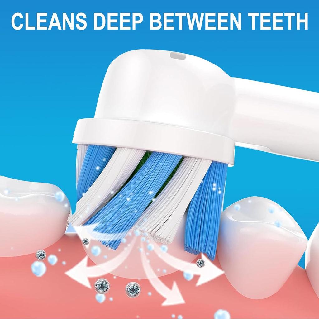Replacement Toothbrush Heads Compatible with Oral B Pro 1000 Electric Toothbrush,Professional Clean,Gentle on Gums, Brush Head Refills for Genius/Smart/Vitality Series,8 Count